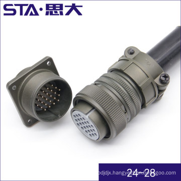 MIL-C-5015 Series 24pin threaded Connectors,MS3108A24-28S/MS3106A24-28S/MS3102A24-28P/MS3101A24-28P/MS3100A24-28P